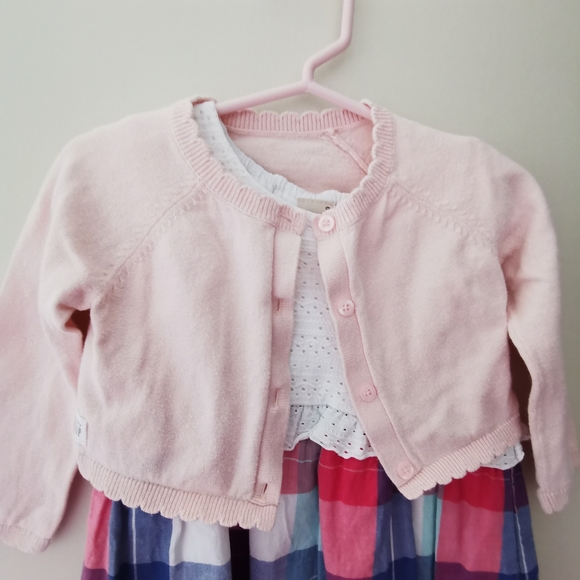 3/ 25 Baby Gap Pink Crop Cardigan - Picture 3 of 10